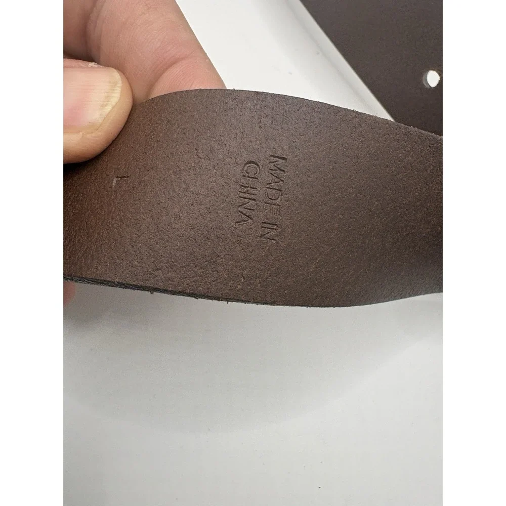 Polo Jeans Co Ralph Lauren Leather Belt Brown 39